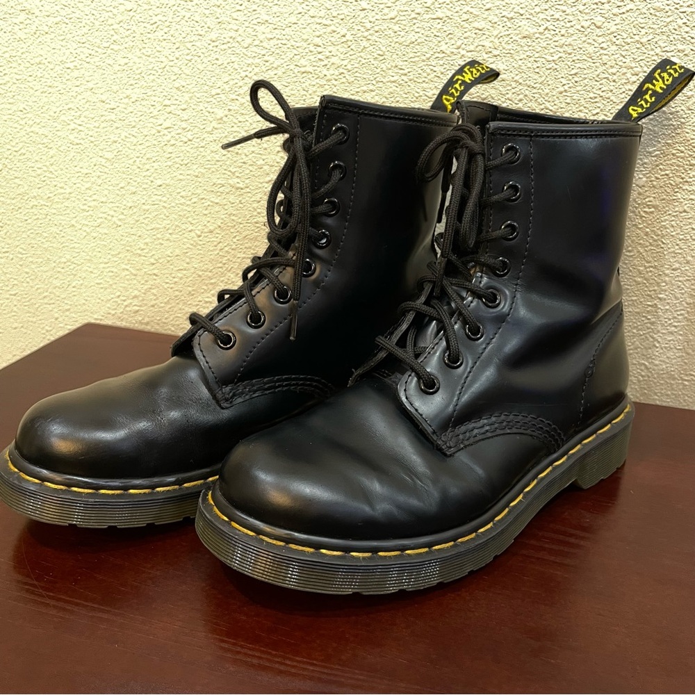 Black Dr Martens Lace up Leather Boots